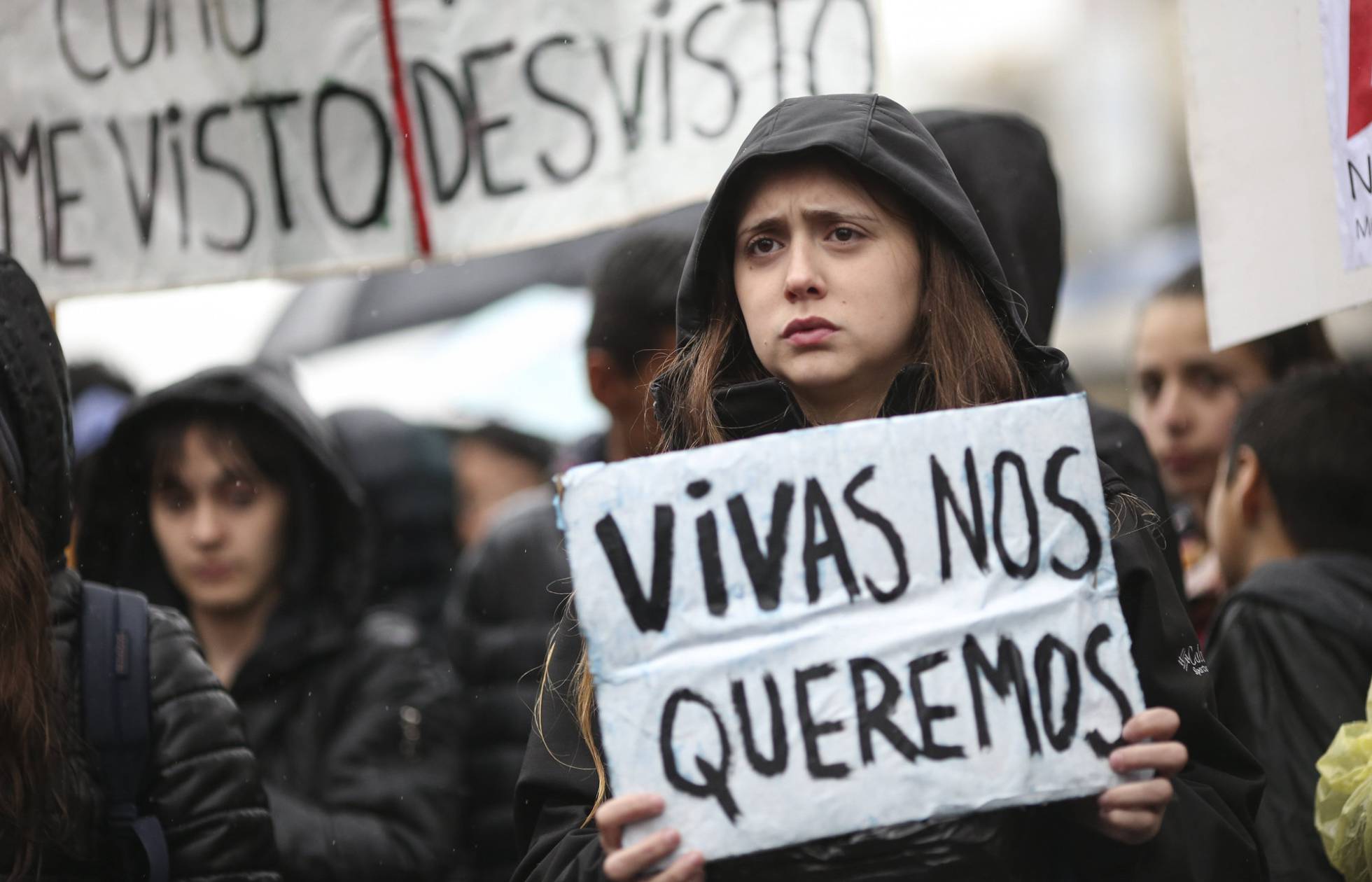 Huelga en Argentina contra la violencia de género.